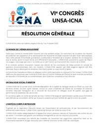 Résolution Générale du 6e Congrès de l'UNSA-ICNA Résolution Générale du 6e Congrès de l'UNSA-ICNA